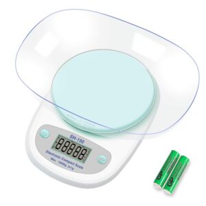 Digital Kitchen Scale with Plastic Bowl