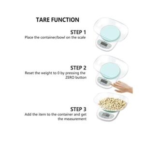 Digital Kitchen Scale with Plastic Bowl - Image 5