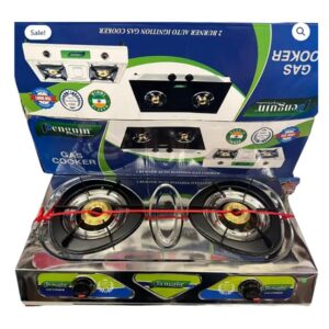 Express 100% Stainless Steel Body Indian 2 Burner Gas Cooker - Image 2