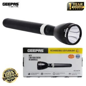 Geepas Rechargeable Flashlight – GFL3827N (Aluminum Body) - Image 2
