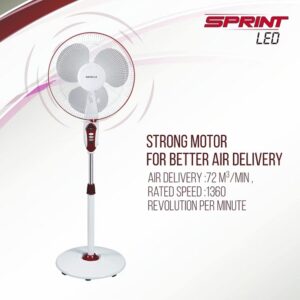 Havells Sprint LED 16″ Remote Pedestal Fan (Indian) - Image 4