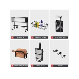 High Quality Coated Over The Sink Dish Rack 37.40inch - Image 6