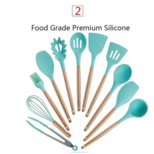 Kitchen Silicone Cooking Utensil Set 12 PCS Set - Image 6
