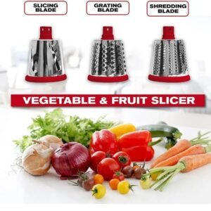 Nutri-Slicer 3-in-1 Spinning Counter-top Food Slicer and Grater - Image 2