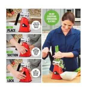 Nutri-Slicer 3-in-1 Spinning Counter-top Food Slicer and Grater - Image 3