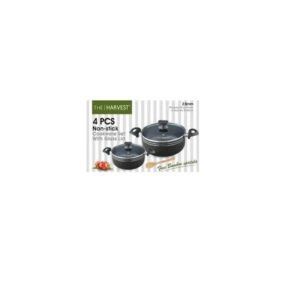 PREMIUM 4 Pcs Cookware Set With Glass Lid - Image 3