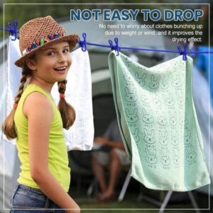 Portable Stretchable Clothesline With Clips Magic Rope - Image 3