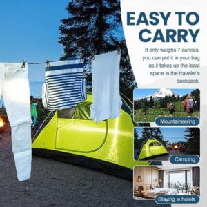 Portable Stretchable Clothesline With Clips Magic Rope - Image 5