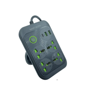 Power Socket Premium Extension Socket with Universal Plug & USB, Type C Ports 2500watts - Image 1