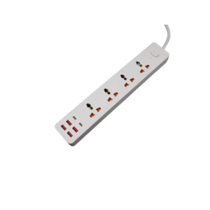 Power Socket Premium 4 Outlets Electrical Surge Protector Travel Universal USB Type-C Extension Socket - Image 3