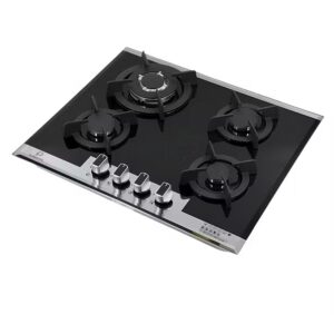Premium 4 Burner Glass Top Cooker Hob with Flame Failure Device (FFD) Black - Image 2