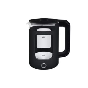 Richpower High Borosilicate Glass Cordless Electric Kettle – 1500W (Black)