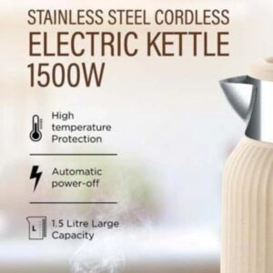 Richpower Premium Stainless Steel Electric Kettle 1.5 Liters - Image 3