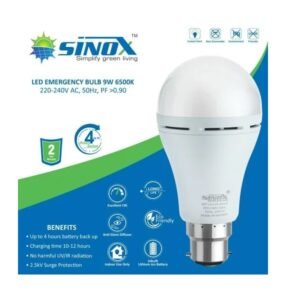 Sinox Rechargeable Inverter Bulb 9W Indian - Image 2