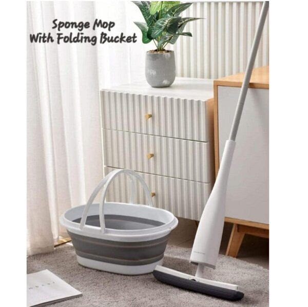 Sponge Mop with Folding Bucket 1