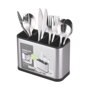 Stainless Steel Cutlery Holder With Drainer
