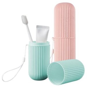 Toothbrush and Toothpaste Travel Case Holder