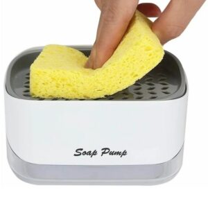 2 in 1 Soap Dispenser Sponge Holder & Dish Liquid Soap Holder - Image 4