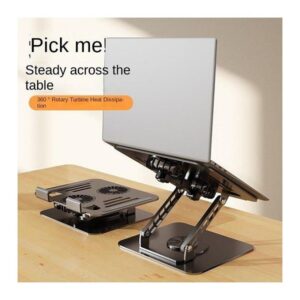 360° Rotating Laptop Stand with Cooling Fan Adjustable Notebook Holder - Image 5