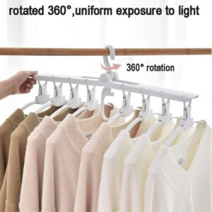 8-in-1 Multi-port Support Circle Clothes Foldable Telescopic Magic Hanger - Image 4