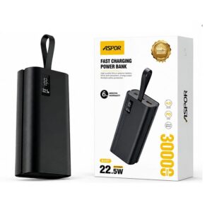 Aspor A337 30000mAh 22.5W Fast Charging Power Bank
