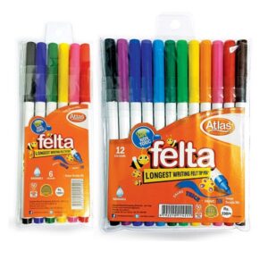 Atlas Colour Pen Felta (6 Colours | 12 Colours)