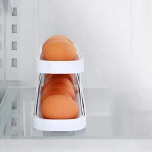 Automatic 2 Tier Egg Rolling Dispenser Rack Holder - Image 4