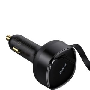 Baseus Enjoyment Retractable 2-in-1 Car Charger C+C 33W - Image 3