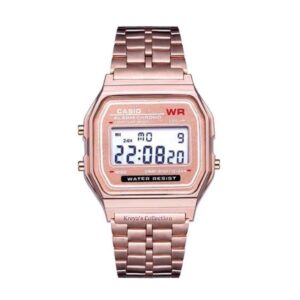Casio Digital Ladies Chain Watch (Rose Gold)