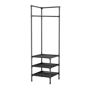 Corner Coat Rack With 2 Shelves - Image 11