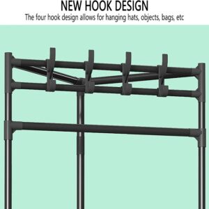 Corner Coat Rack With 2 Shelves - Image 12