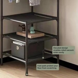 Corner Coat Rack With 2 Shelves - Image 4