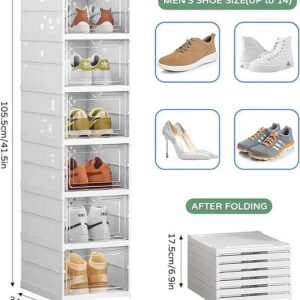Folding 6 Cube Shoe Rack - Image 5