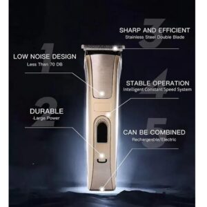HTC High Quality Professional Rechargeable Hair Trimmer AT-128 - Image 4