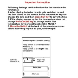 Hitachi Air Conditioner AC Remote Control (AC-131) - Image 3