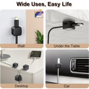 Magnetic Cable Clips Cord Organizer Holder Mobile Data Cable Storage (3 PCS) - Image 5