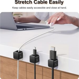 Magnetic Cable Clips Cord Organizer Holder Mobile Data Cable Storage (3 PCS) - Image 6