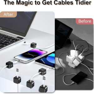 Magnetic Cable Clips Cord Organizer Holder Mobile Data Cable Storage (3 PCS) - Image 7