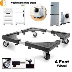 Moveable Adjustable Washing Machine and Refrigerator Stand Base