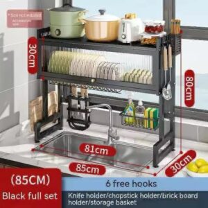 Over The Sink Dish Rack With Door 85cm - Image 4