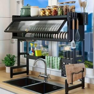 Over The Sink Dish Rack With Door 85cm - Image 5
