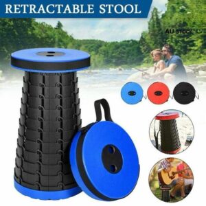 Portable Telescoping  Adjustable Collapsible Folding Stool