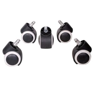 Rolling Office Chair Wheel Fixed Replacement Caster Roller (Set of 5) - Image 10