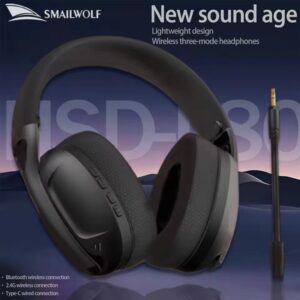 SMAILWOLF L80 Bluetooth Wireless Gaming Headset Headphone - Image 4