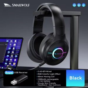 SMAILWOLF L80 Bluetooth Wireless Gaming Headset Headphone - Image 7