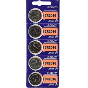 SONY CR2016 Button Cell Lithium Battery 3V (Pack of 5) - Image 1