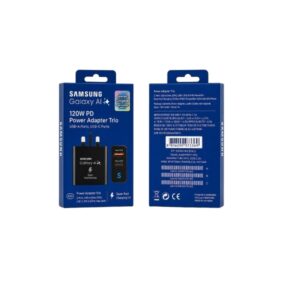 Samsung 120W Super Fast Power Adapter Trio (Adapter + Cable) USB A+USB C