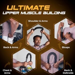 30Kg/ 66Lb Heavy Duty Power Twister Bar for Upper Body Arms Strength Training Spring Chest - Image 2