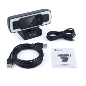 Kisonli 1080P Web Camera with LED Light - Image 4