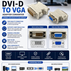 DVI-D to VGA Adapter Converter